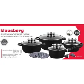 Klausberg KB-7360 12 Teile Granitgrau - Schwarz