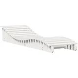 vidaXL Sonnenliege 205 x 60 x 31,5 cm Weiß