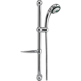 TRIZERATOP Duschset 4-Strahl-Handbrause + Schlauch + Stange, Seifenschale