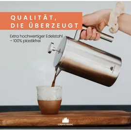 GRØNENBERG French Press 1l Silber