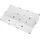 Copco Basics 3-stufiges Gewürzregal für den Innenschrank, rutschfestes Küchenregal, 38 x 22,5 x 8,5cm, weiß/grau