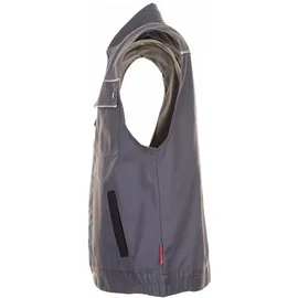 Planam Weste Canvas 320 grau/schwarz