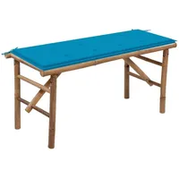 Furnicato Klappbare mit Auflage 118 cm Bambus