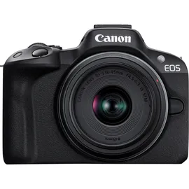 Canon EOS R50 schwarz Travel Kit + RF-S 18-45 mm 