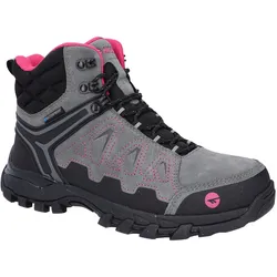 Outdoorschuh HI-TEC "Hi-Tec V-Lite Explorer Wp Womens", Gr. 38, grau (grau, fuchsia), Leder, mehrfarbig, sportlich, Schuhe, wasserdicht