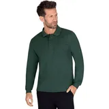 Trigema Poloshirt »TRIGEMA Langarm Poloshirt aus Baumwolle«, (1 tlg.), grün