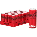 Coca Cola Zero 24x330ml kohlensäurehaltiges Erfrischungsgetränk - Coca-Cola