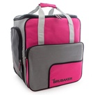 BRUBAKER Sporttasche »Skischuhtasche, Skitasche für Skistiefel« (1-tlg., reißfest und schnittfest), Komfort Stiefeltasche mit Rucksackfunktion für Skischuhe, Helmtasche, Ski Rucksack Tasche grau|rosa
