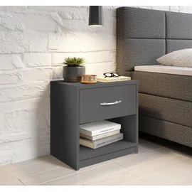 SchlafKONTOR Nachtkommode Graphit -