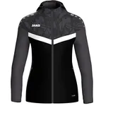 Damen Kapuzenjacke Schwarz/Anthrazit 42