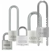 ABUS Zylindervorhangschloss Titalium 64, TITALIUM-Spezialaluminium Schließung: gleichschließend|Größe: 64TI/40HB40
