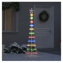 vidaXL LED-Weihnachtsbaum 51 x 51 x 190 cm Mehrfarbig