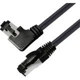 BKL Electronic 144028 RJ45 Patchkabel CAT 8.1 S/FTP 0.5m Schwarz Halogenfrei 1St.