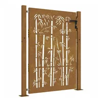 vidaXL Gartentor 105 x 155 cm Braun/Bambus