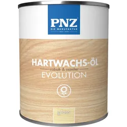 PNZ Hartwachsöl evolution farblos | Nachhaltig hergestellt mit regionalen Rohstoffen | besonders strapazierfähig | Arbeitsplatten, Holzmöbel, Holz-Boden - Gloss / 2.5L