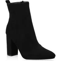 Stiefelparadies Damen Klassische Stiefeletten in Schwarz,