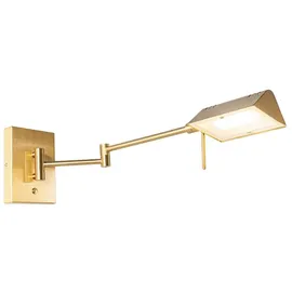 QAZQA Design Wandleuchte Messing inkl. LED dimmbar - Notia
