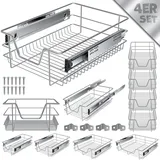 Kesser KESSER® Teleskopschublade Küchenschublade Küchenschrank ? Korbauszug ? Schrankauszug ? Vollauszug ? Schublade