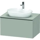 Duravit Waschtischunterschrank wandhängend „D-Neo“ 80 × 45,9 × 55 cm Betongrau Matt