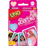 Mattel Games Barbie The Movie - UNO Kartenspiel für Filme Fans mit Lieblingscharakteren und unvergesslichen Szenen, Sonderregel Zu viel gespielt, für 2-10 Spieler ab 7 Jahren, HPY59