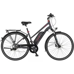 FISCHER Trekking E-Bike Viator 1.0 - anthrazit. RH 44 cm. 28 Zoll. 418 Wh dunkelgrau 44 CM