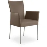 Armlehnstuhl bert plantagie FELP (BHT 58x93.50x62.50 cm) - Bezug: Leder - BHT 58x93.50x62.50 cm