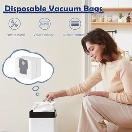 Spofan 12 Stück Staubbeutel für Roborock Q10 S5+/X5+/Q7 L5+/M5+/S8+/S8 Pro Ultra/S7 MaxV Ultra/Q7 Max+/Q8 Max+/Q5 Pro+/Q5 Max+