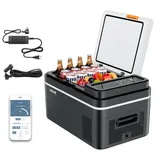 Kompressor Kühlbox 22 L,12/24v Dc Elektrische Gefrierbox Mit App-steuerung, 100–240 V Ac Autokühlschrank Für Camping Reisen Lastkraftwagen Angeln, 45 W Thermoelektrische Kühlbox Tragbar