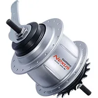 Shimano Hinterradnabe Nexus 8 Rücktritt 36-Loch silber Festachse Teile