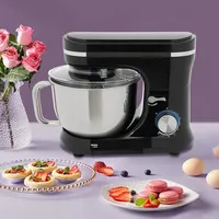 3-in-1 Küchenmaschine, 1000w Multifunktionale Knetmaschine, Mit Rührhaken, Knethaken, Schlagbesen, 8+1 Geschwindigkeiten, 4,5l Edelstahlschüssel