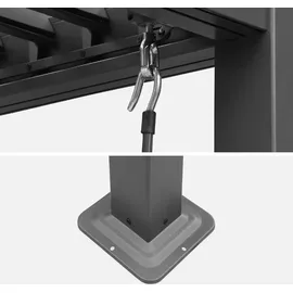 sweeek Bioklimatische Pergola Palace 3 x 3 m grau