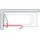 Schulte Home Schulte Badewannenfaltwand Komfort 2-teilig faltbar - 112 x 140 cm, 5 mm Sicherheitsglas, Alu Natur - Grau