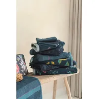 Pip Studio Tile de Pip Handtuchset 55 x 100 cm dunkelblau 3 St.