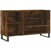VidaXL Schuhregal Räuchereiche 102x36x60 cm Holzwerkstoff