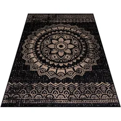 Outdoorteppich AYYILDIZ TEPPICHE "SUNNY 4417", schwarz, B:240cm H:5mm L:340cm, Polypropylen, Teppiche, Pflegeleicht / Strapazierfähig / In- und Outdoor geeignet