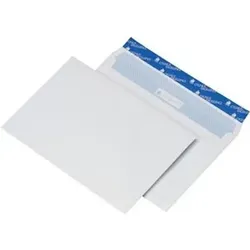 Briefumschläge, C5, hk, o.F., 100g/m2, weiß, Pck=500St, Innendruck blau