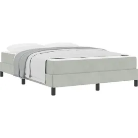 vidaXL Boxspringbett 160 x 200 cm Hellgrau