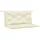 vidaXL Bankauflage 100 x 50 x 7 cm creme 2 St.