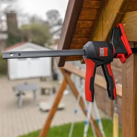 Bessey Einhandzwinge Stahl 600 mm schwarz/rot