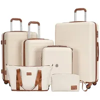 TRAVELHOUSE Bari Koffer-Set 6-tlg. weiß/creme