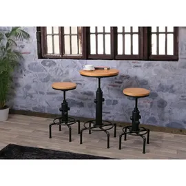 MCW Bartisch, Schwarz, Beige,