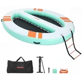 Vevor Aufblasbares Schwimmdock Blau 3,05x2,44 m