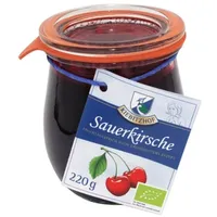 KIEBITZHOF Fruchtaufstrich Sauerkirsche im Weckglas bio