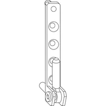 Winkhaus Ecklager Esv.6-3-16.sl, symmetrisch, 100 kg, silber
