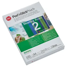 GBC Laminierfolien Peel ́nStick glänzend 125 Mikron A4 100 Stück
