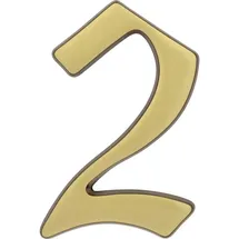 Alpertec Hausnummer 2 Bronze Hausnummern Hausnummerschild - Alpertec