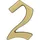 Alpertec Hausnummer 2 Bronze Hausnummern Hausnummerschild - Alpertec