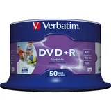 Verbatim DVD+R 4,7 GB 16x bedruckbar 50 St.