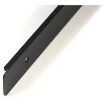 IHC Endleiste Winkelleiste Arbeitsplatte Seiteleiste Schwarz mit Löcher 38mm Aluminium (Rechts)