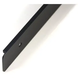 IHC Endleiste Winkelleiste Arbeitsplatte Seiteleiste Schwarz mit Löcher 38mm Aluminium (Rechts)